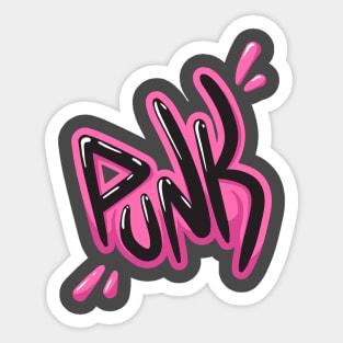 Punk Lettering Sticker